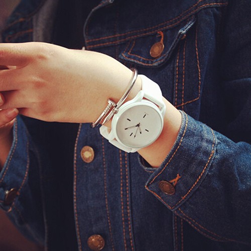 Đồng Hồ Quartz Dây Đeo Silicon MềM MạI DàNh Cho CặP Đôi