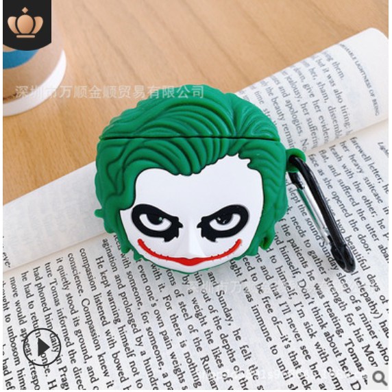 Vỏ Ốp Super Hero Airpod Airpods bảo vệ bao đựng tai nghe bluetooth 1/2/Pro/i12/i9/i7/tws chống va đập