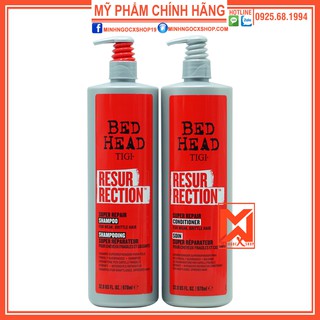 ✅ dầu gội xả tigi đỏ 970ml - dầu gội xả tái sinh siêu phục hồi tigi chính hãng