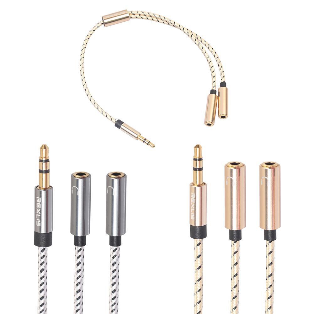 Cáp Chuyển Đổi Âm Thanh 3.5mm Đầu Đực Sang 2 Đầu Cái