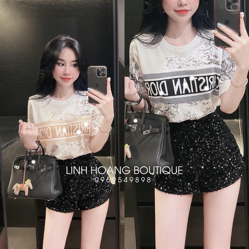 Có Tách Set, Set Áo Sơ Mi Kim Sa Mix Quần Sooc Kim Sa Hàng Quảng Châu siêu hot