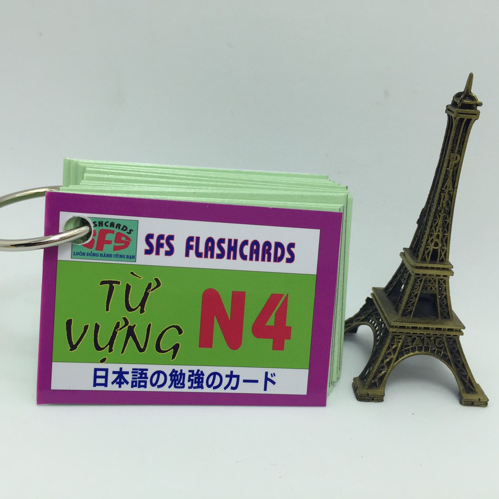 [chính hãng]Bộ Thẻ Học Từ Vựng Tiếng Nhật N4 – 1 xấp, SFS Flashcard