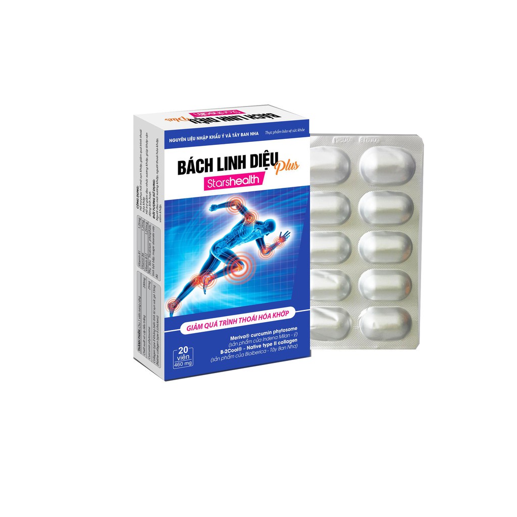 Viên uống Bách Linh Diệu – Hỗ trợ điều trị thoái hóa khớp (hộp 20 viên)