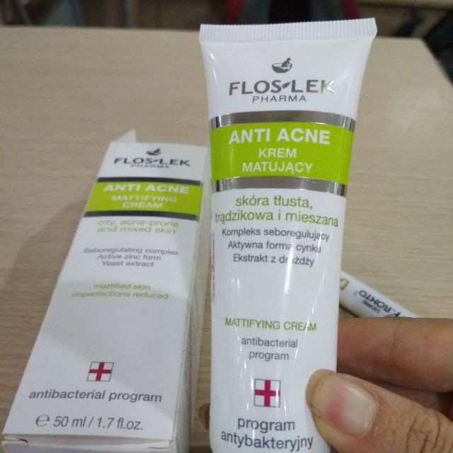 [HÀNG CÔNG TY] Kem kiểm soát dầu và điều tiết nhờn Floslek Anti Acne Mattifying Cream 50ml