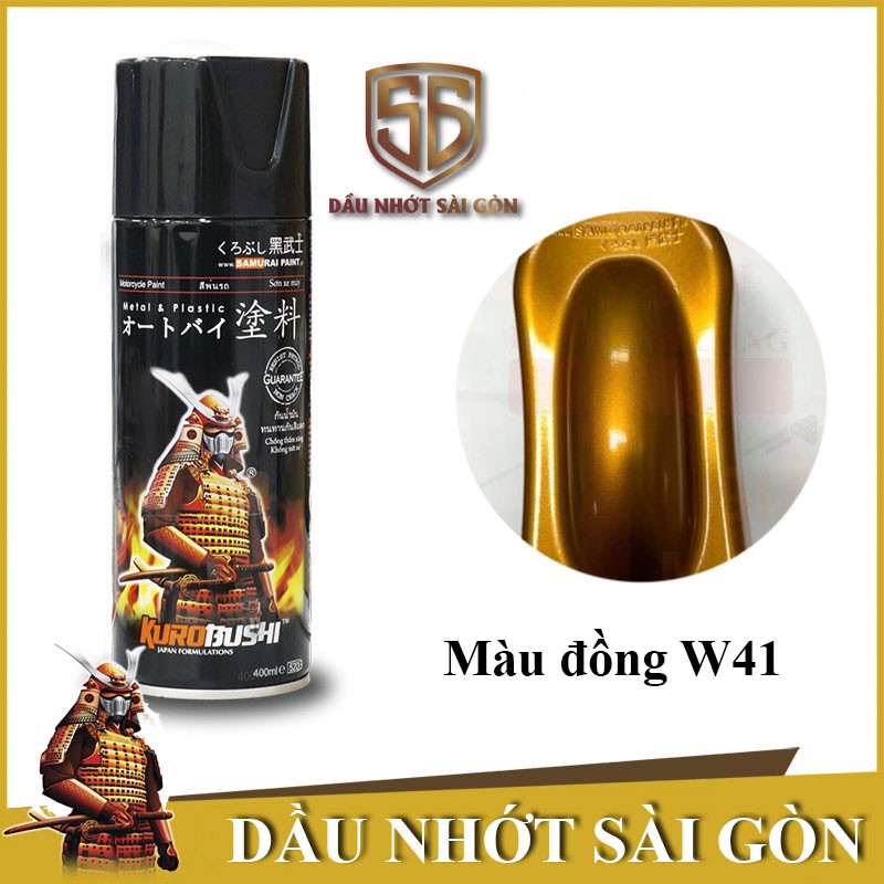 Samurai W41 - sơn xịt samurai màu đồng ( bánh xe hợp kim)