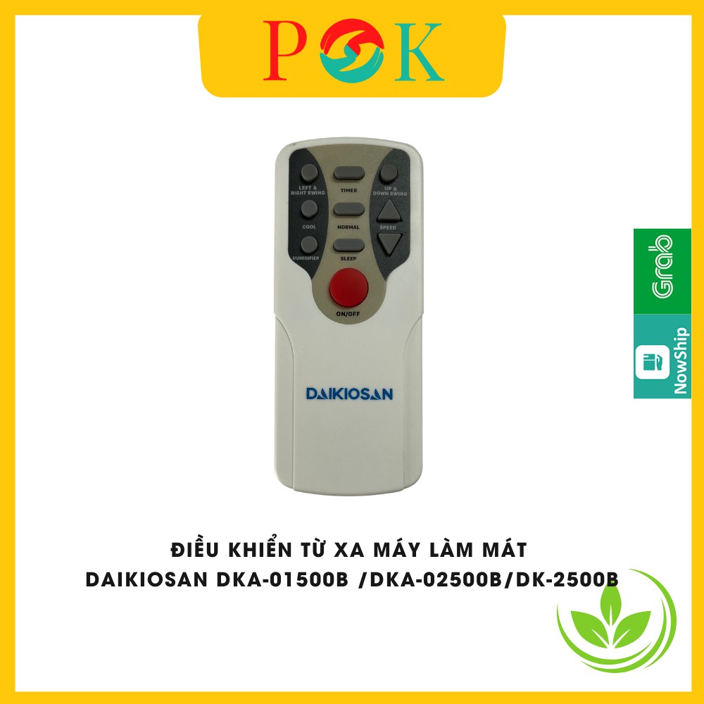ĐIỀU KHIỂN QUẠT ĐIỀU HÒA DAIKIOSAN DKA-01500B, DKA-02500B, DK-2500B