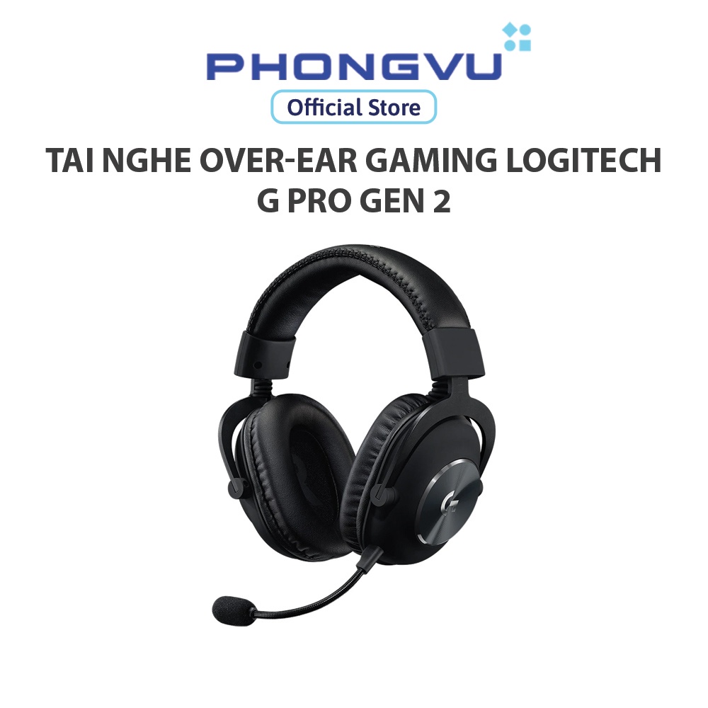 Tai nghe Over-ear Gaming Logitech G Pro Gen 2 (981-000814) (Đen) - Bảo hành 24 tháng