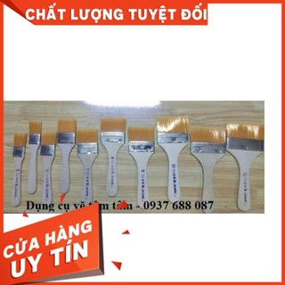 Cọ vẽ bản lớn, cọ vẽ đầu vuông, cọ đầu bằng lông vàng
