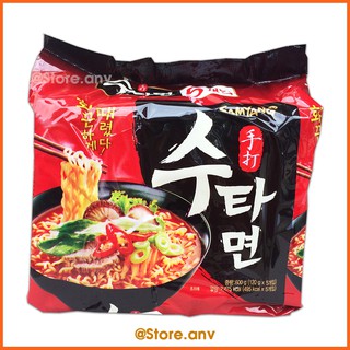 Lốc 5 Gói Mì Sutah Bò Cay Samyang (120g/gói)