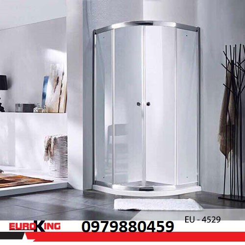 Phòng tắm vách kính cường lực Euroking EU- 4529, cửa lùa