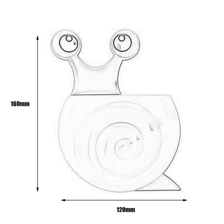 Giá treo bàn chải đánh răng hình ốc sên dễ thương