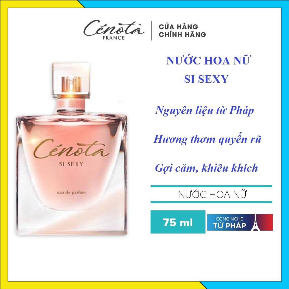 [Chính Hãng] Nước hoa nữ Cénota SI SEXY 75ml, hương thơm quyến rũ đắm say - Mã PG09