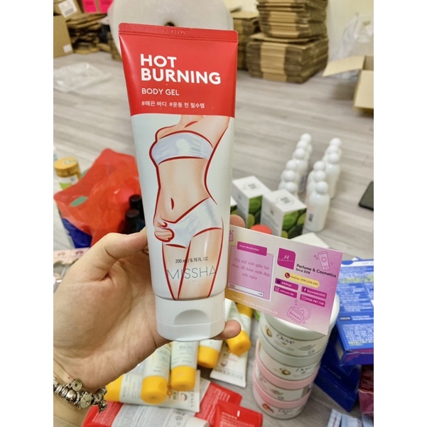 Kem Tan Mỡ Bụng Xoá Rạn Da Missha Hot Burning hàn quốc 200ml