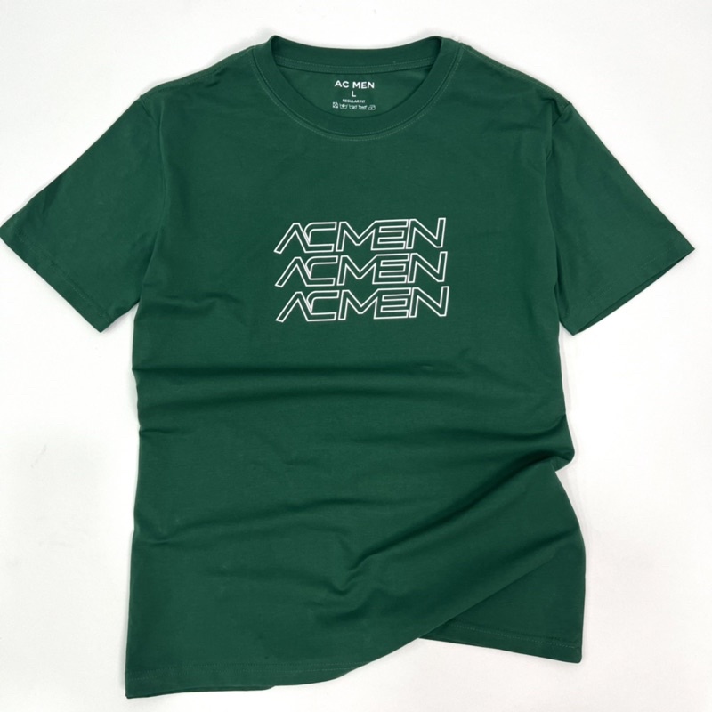 Áo thun nam in hình AC MEN chất liệu cotton cao cấp, áo phông nam cổ tròn