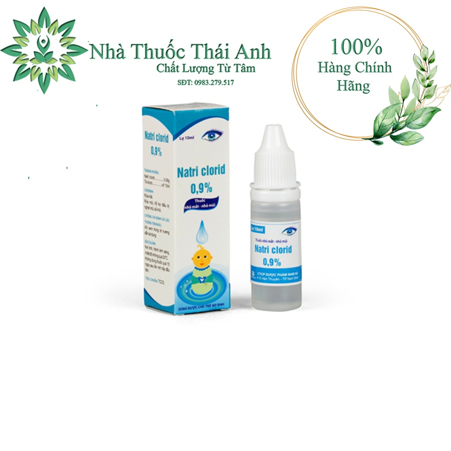 ƯỚC MUỐI SINH LÝ VỆ SINH MẮT-MŨI-TAI - NATRICLORID 0,9% NAM HÀ