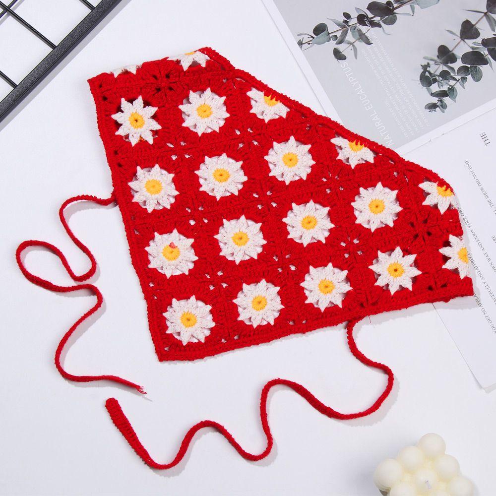 Khăn Bandana Đan Len Co Giãn Hình Tam Giác Nhiều Màu Sắc Thời Trang