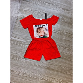 Set bộ cotton bé gái