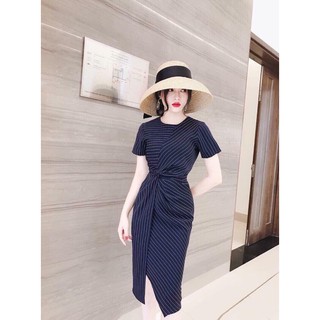 ĐẦM SỌC XOẮN EO NANA