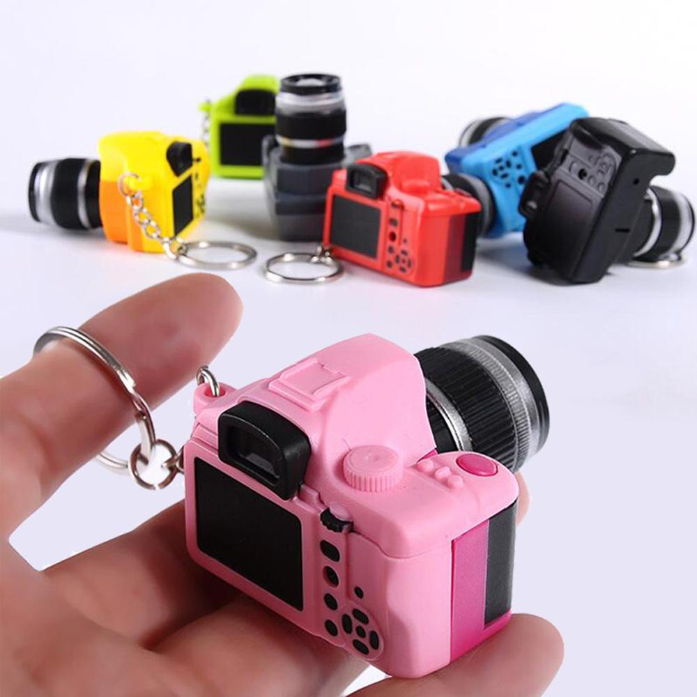 LILYES Móc Khóa Hình Máy Ảnh Có Đèn Led Xinh Xắn