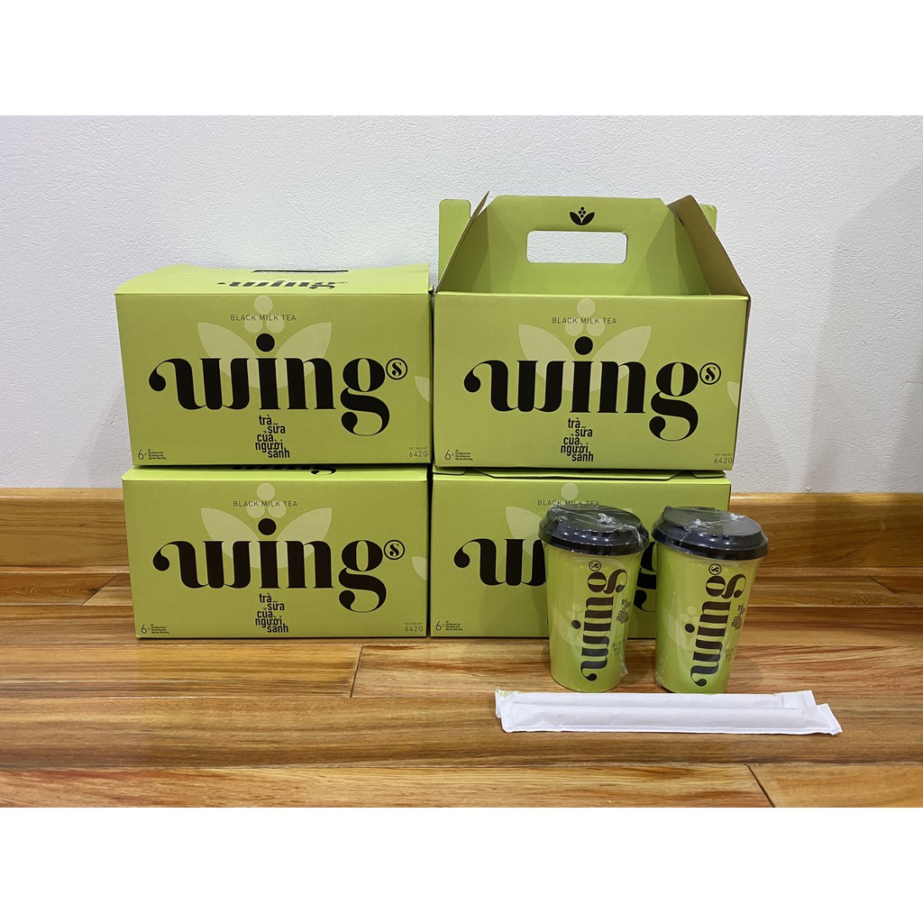Trà sữa hòa tan Wings - vị Hồng trà/Nhài - Pack 6 cốc | BigBuy360 - bigbuy360.vn