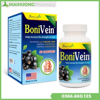 [Chính Hãng Tích Điểm Nhận Quà] Boni Vein hộp 30 viên , iúp phòng ngừa bệnh trĩ, giúp giảm các triệu chứng của bệnh trĩ.