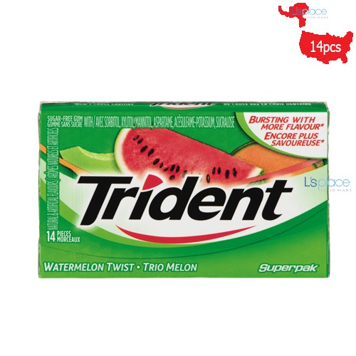 Kẹo Cao Su Dưa Hấu hiệu Trident 14pcs