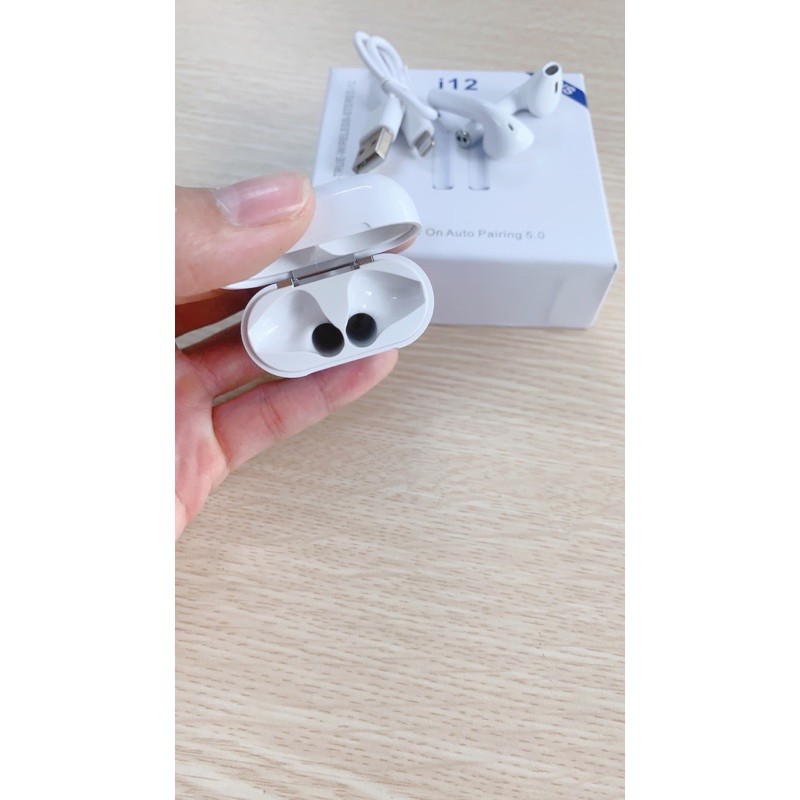 Tai Nghe i12 TWS Không Dây bluetooth, Cảm ứng nhạy, Bảo hành 1 đổi 1