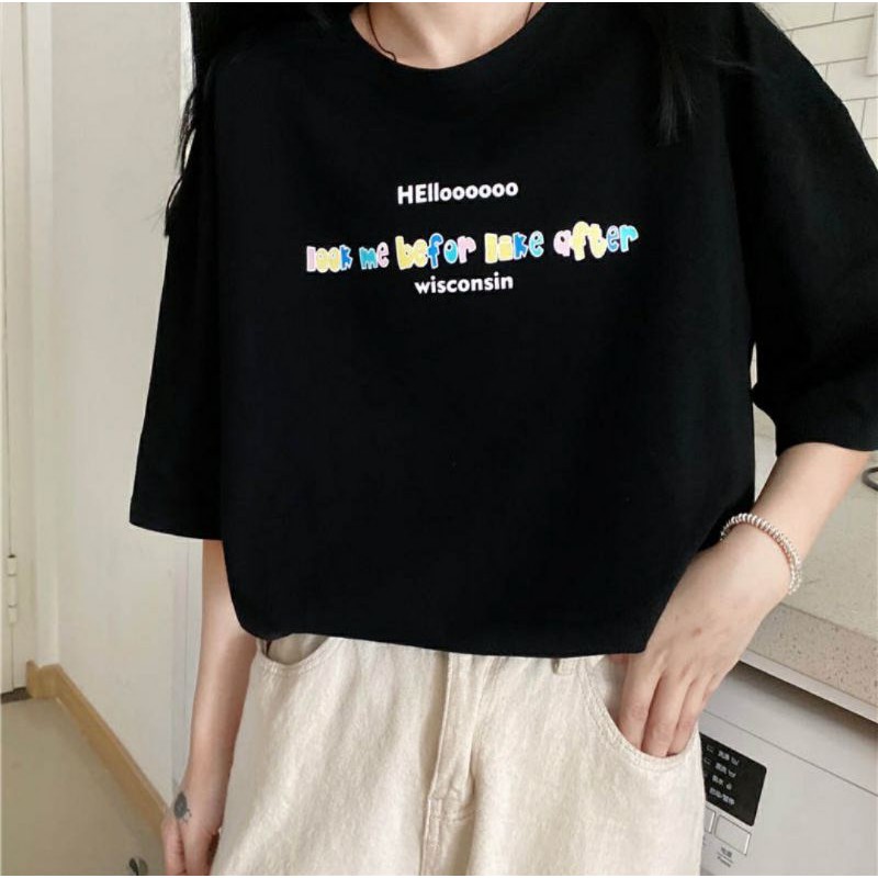 Áo Thun Tay lỡ Unisex Look Me