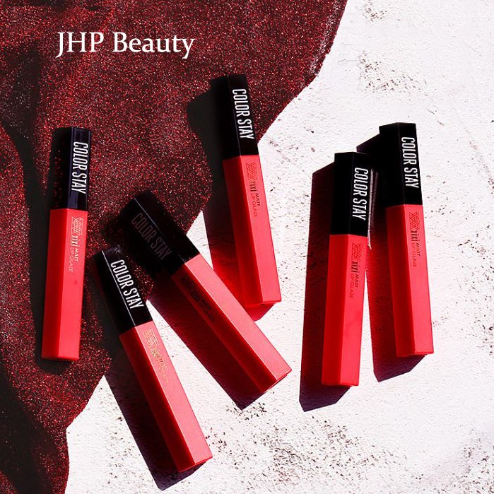 Son Kem Lì Xixi Color Stay Matte Black Red