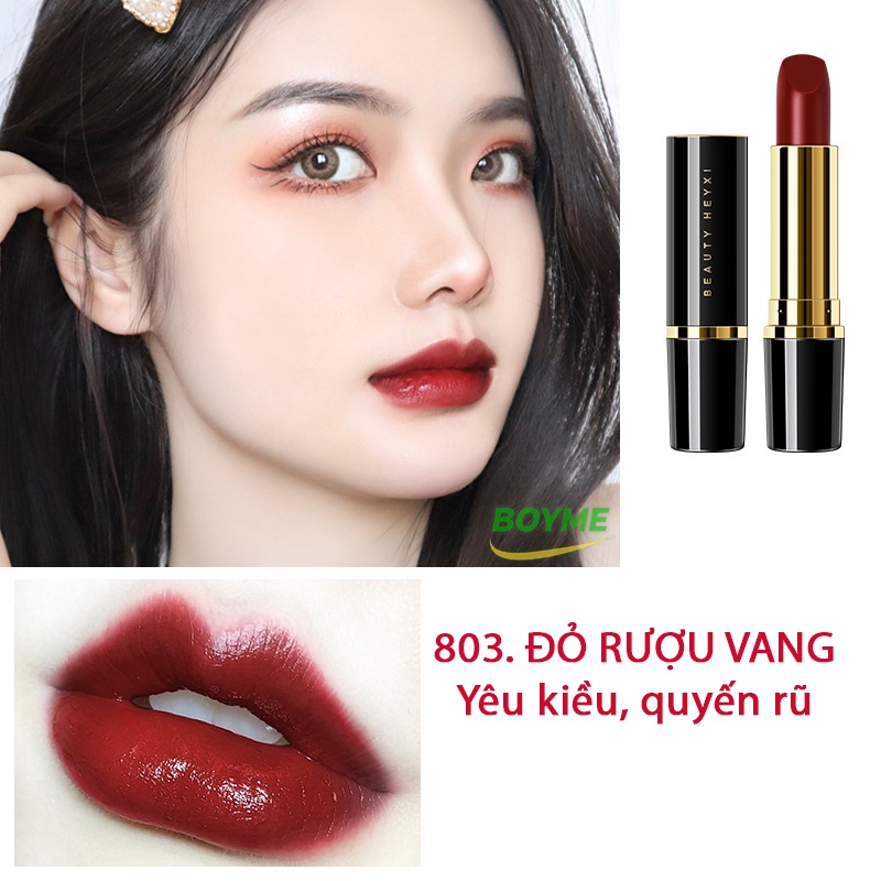 Son lì không trôi Son Môi Nữ HEYXI Giữ Màu, Lâu Trôi, Kèm Dưỡng Giúp Đôi Môi Bạn Luôn Căng Bóng, Gợi Cảm Và Đầy Quyến Rũ