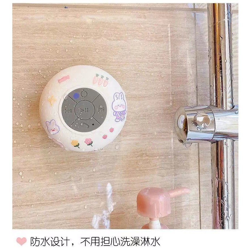 Loa bluetooth không dây mini chống thấm nước họa tiết dễ thương