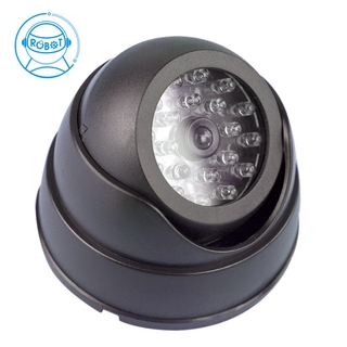 ◆COD◆Outdoor Cctv Fake Simulation Dummy Camera Home Surveillance Security Dome Mini Camera Flashing Led Light Fake Camera Black