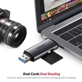 Đầu đọc thẻ SD/TF USB Type C cao cấp UGREEN 50704