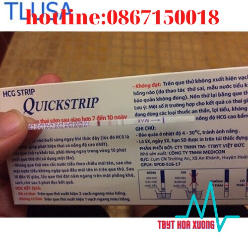 Que Thử Thai Quickstrip Thử Bằng Tước Tiểu [ COM BO ̀ QUE ]