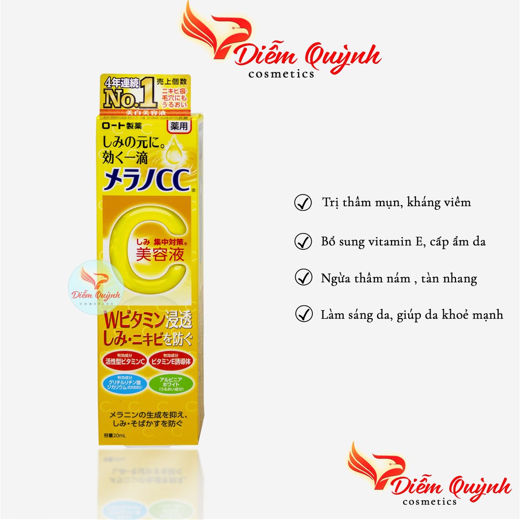 Serum CC Melano ngừa thâm, trắng da Nhật Bản 20ml | BigBuy360 - bigbuy360.vn