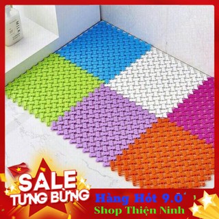Combo 30 thảm nhà tắm ghép nối chống trơn màu sắc ngọt ngào