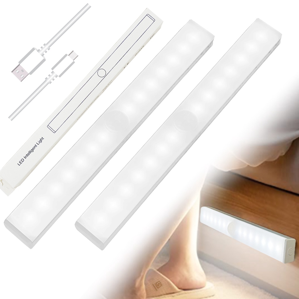 Đèn LED Mini Không Dây Cảm Biến Chuyển Động Ban Đêm Đa Ứng Dụng Cho Nhà Bếp Phòng Ngủ Cầu Thang