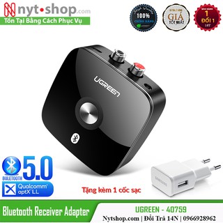 Thiết Bị Nhận Bluetooth 5.0 aptx-LL Cao Cấp UGREEN CM123 | Hỗ trợ 3.5mm & 2RCA + 