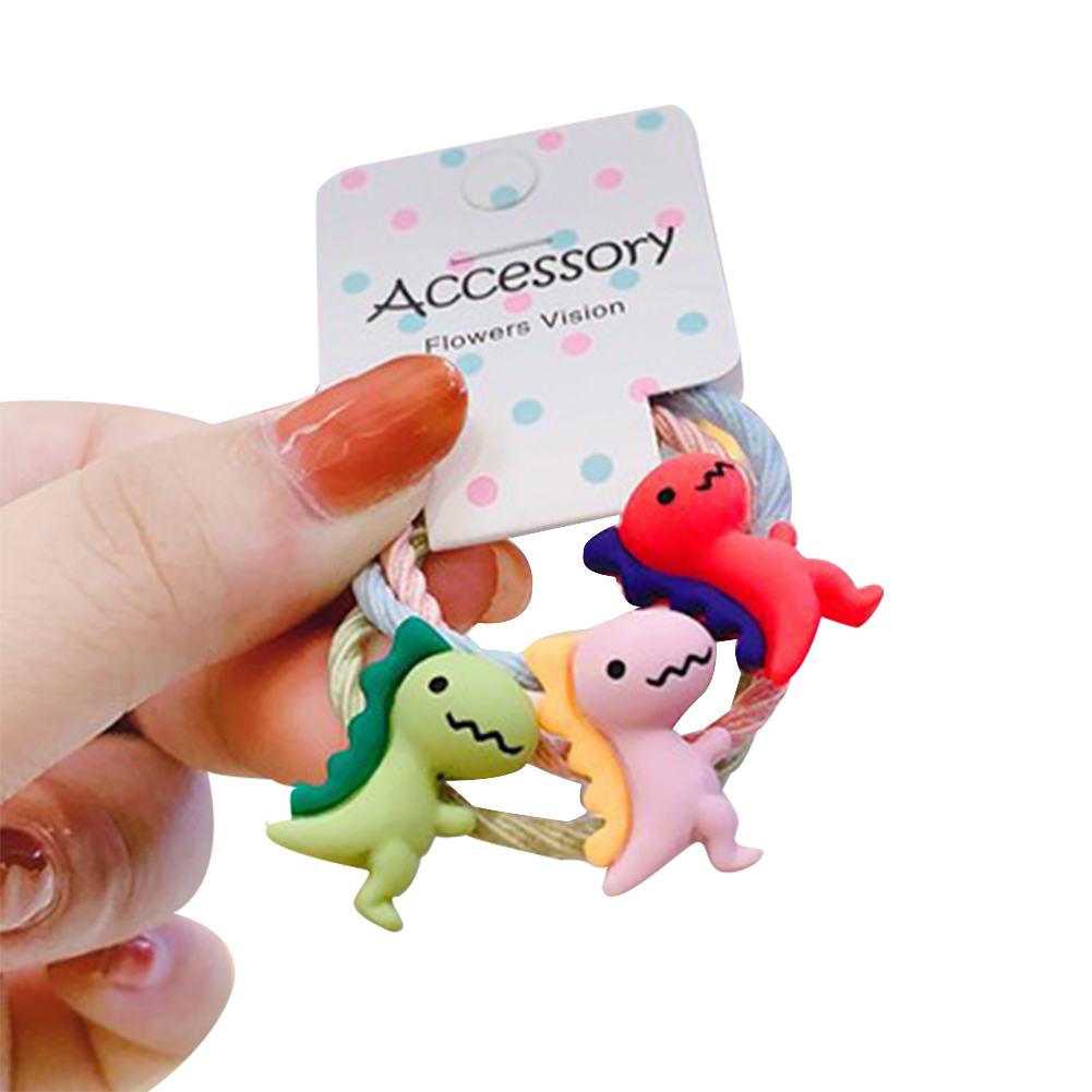 Set 3 Dây Buộc Tóc Đính Hoa Dễ Thương Cho Bé Gái