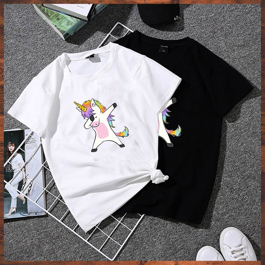 Áo thun tay lỡ form rộng in ngựa dadbing vải dày mịn 2020TN1028