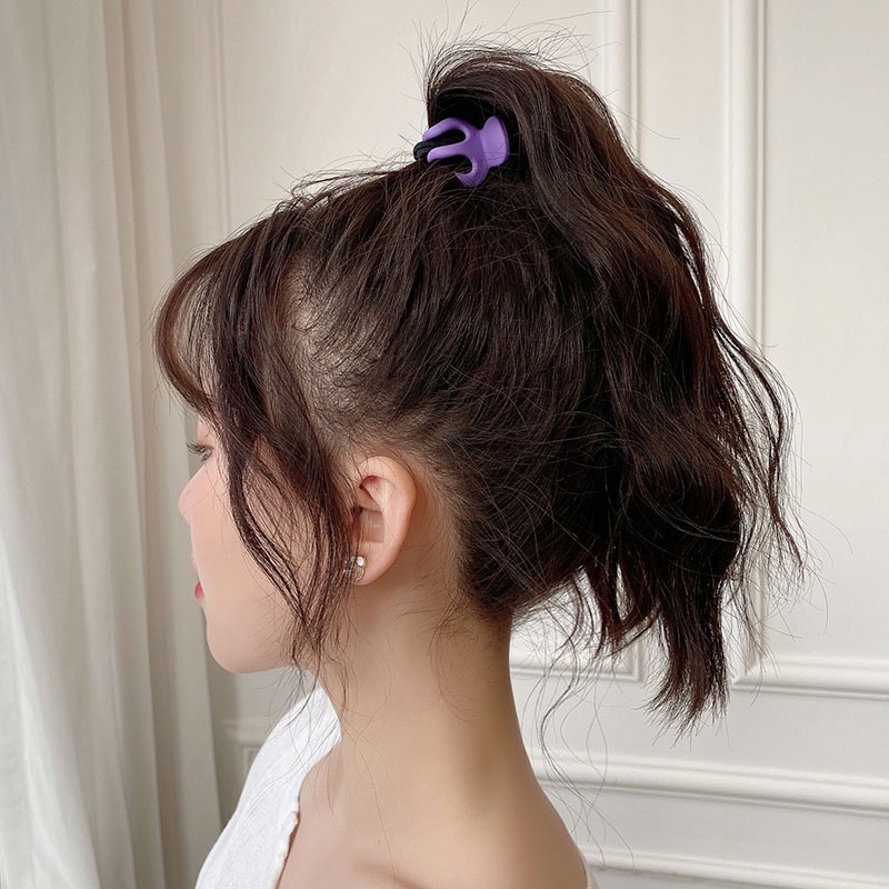1 Kẹp Tóc Móng Vuốt Nhỏ Màu Xanh Dương Lấp Lánh Thời Trang Hàn Quốc Cho Nữ