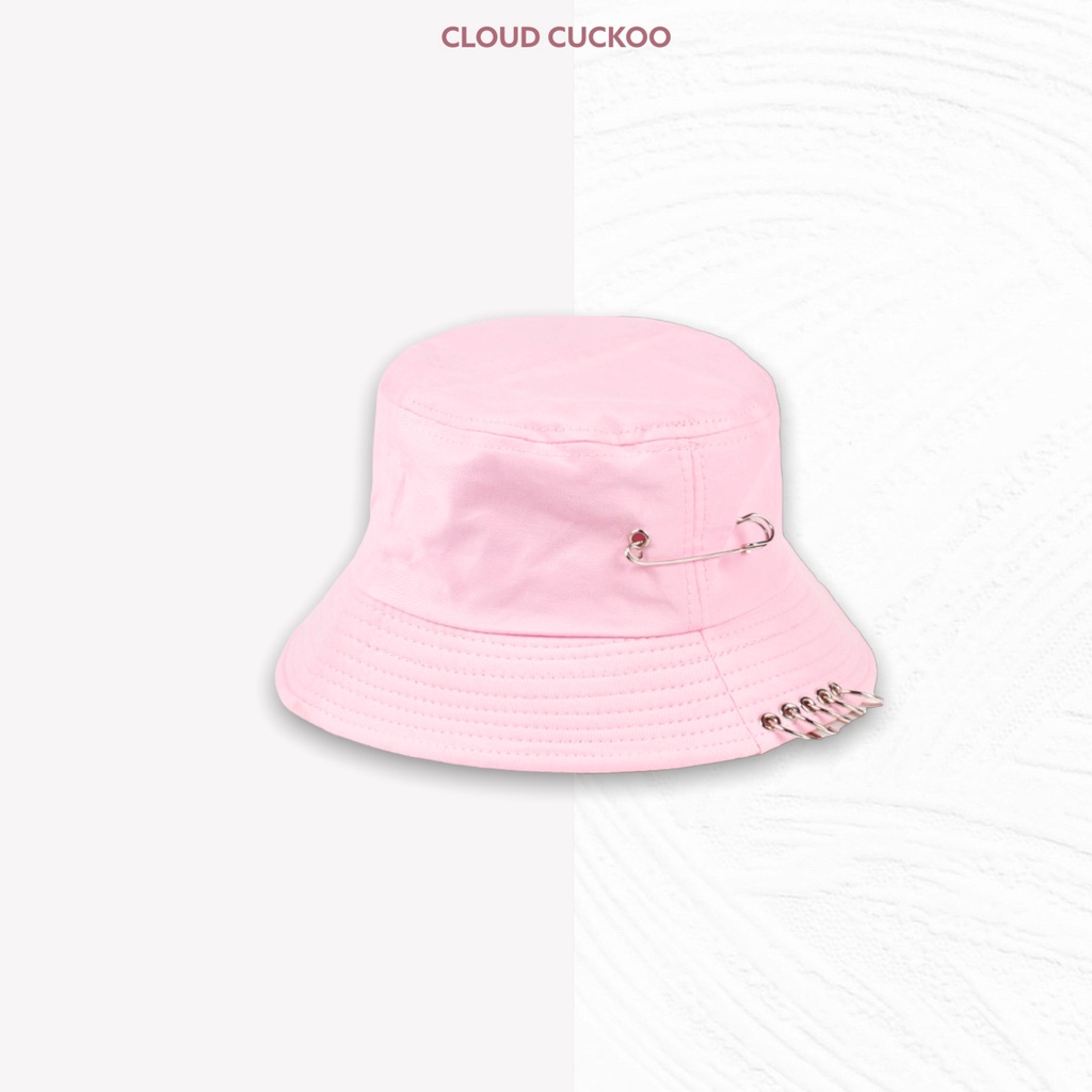 Mũ Bucket Rộng Vành Kèm Phụ Kiện Cá Tính - Mã Số: MBK05118