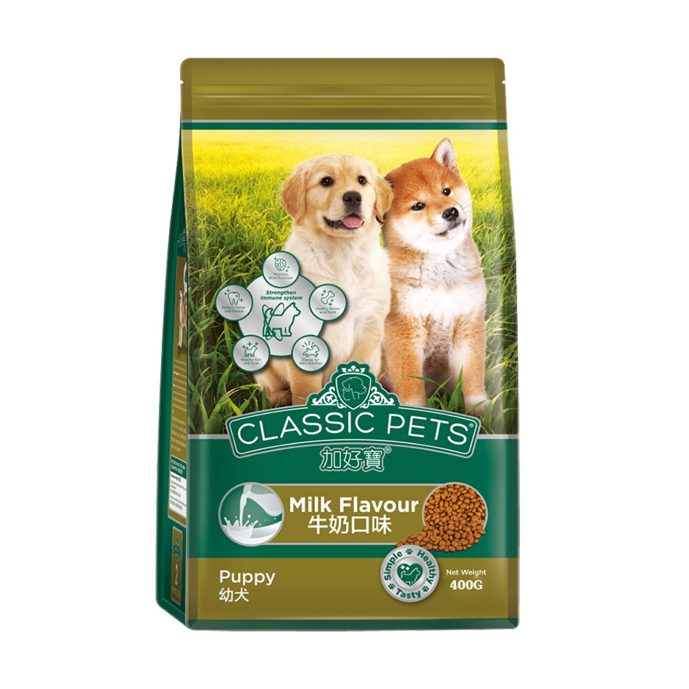 Classic Pets Puppy 400g - Thức ăn cho chó con Vị sữa