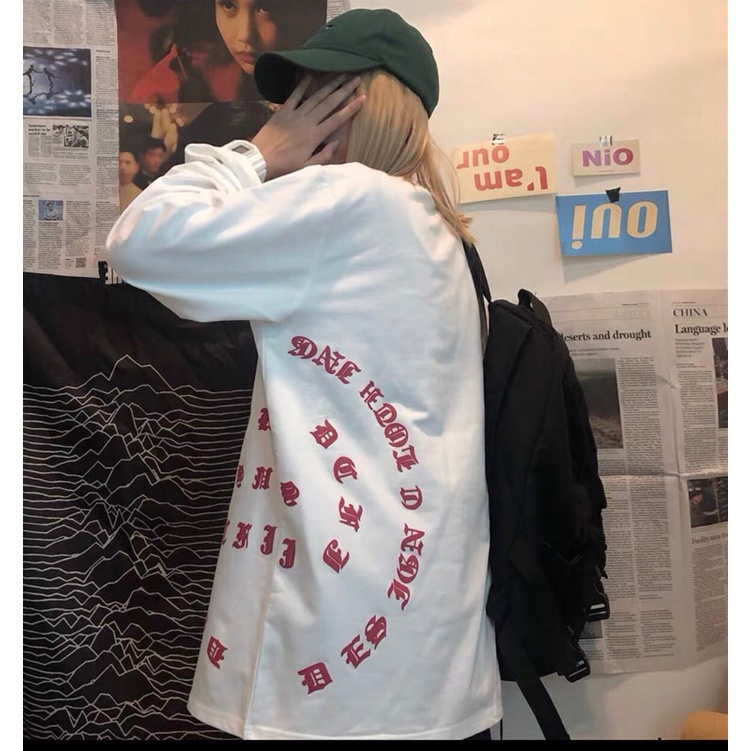 Áo 3D chữ vòng tròn hông tay dài TT11