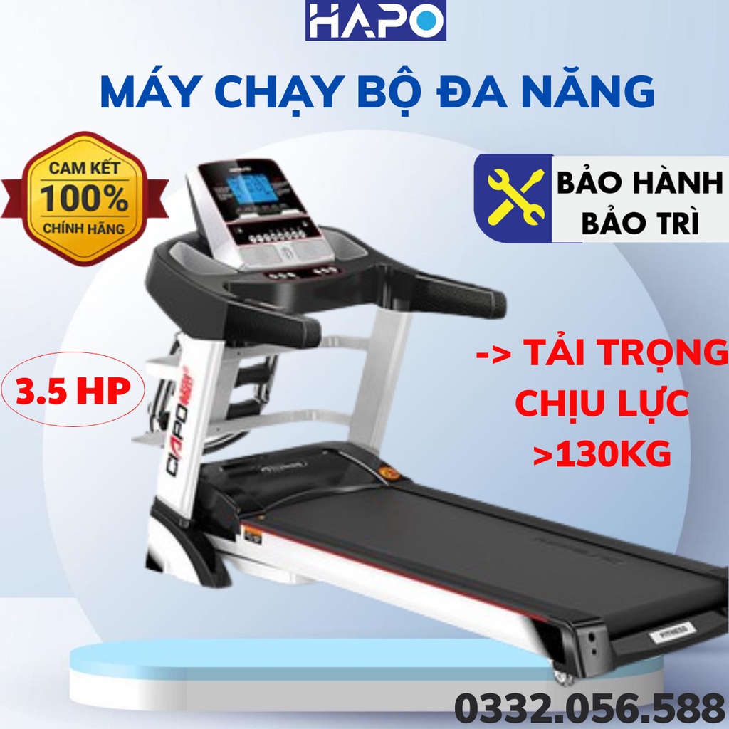 Máy chạy bộ đa năng cao cấp CIAPO A4, Máy chạy bộ tại nhà, Tập tạ tay, Tập eo, Chống rung EVA Giảm cân nhanh