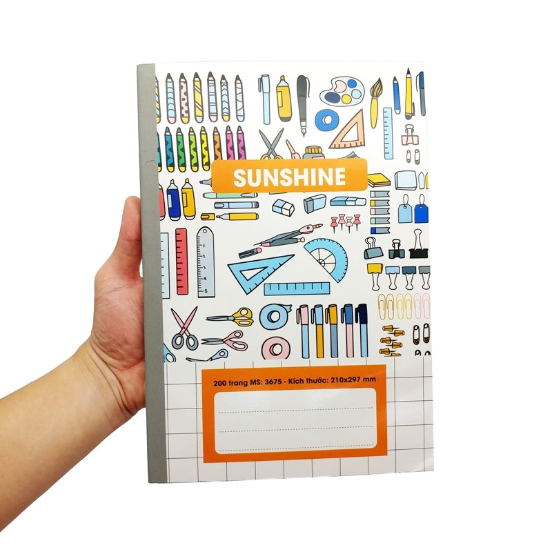 Vở May Gáy Sunshine A4 200 Trang 3675 (Mẫu Màu Giao Ngẫu Nhiên)