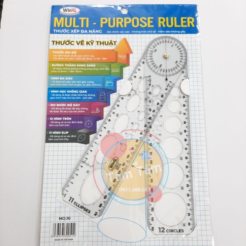Thước Vẽ Kỹ Thuật Đa Năng.