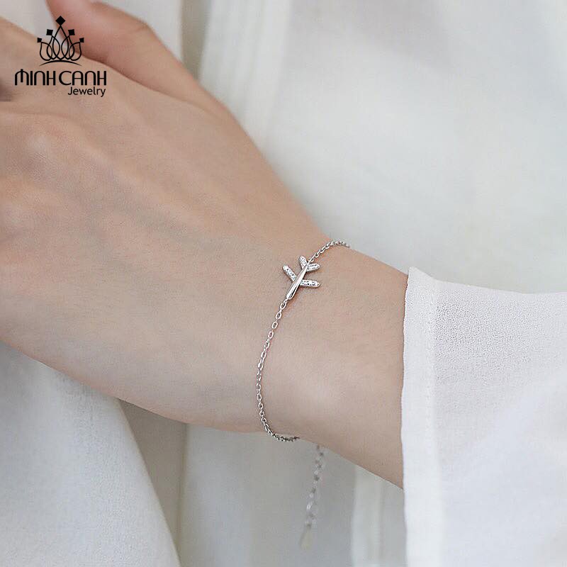 Lắc Tay Bạc Minh Canh Jewelry Hình Máy Bay