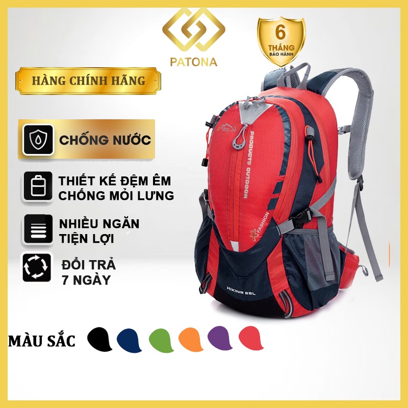 Balo du lịch, leo núi, trekking, dã ngoại OUTDOOR INOXTO chống thấm nước, kiểu dáng thể thao cỡ nhỏ