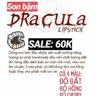 SON KEM VÀ SON BẶM DRACULA LIPSTICK